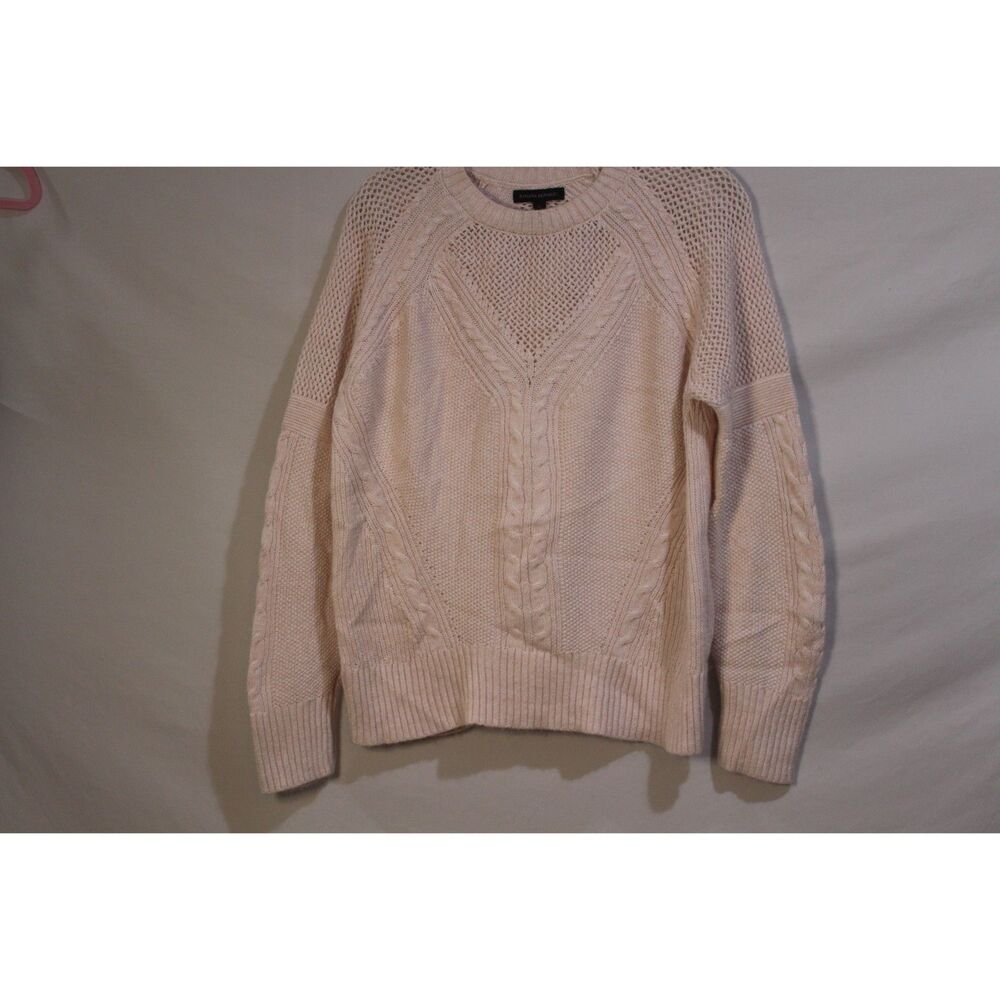 Banana Republic Blush Pink‎ Mohair/Wool Blend Sweater (L) Quiet Luxury